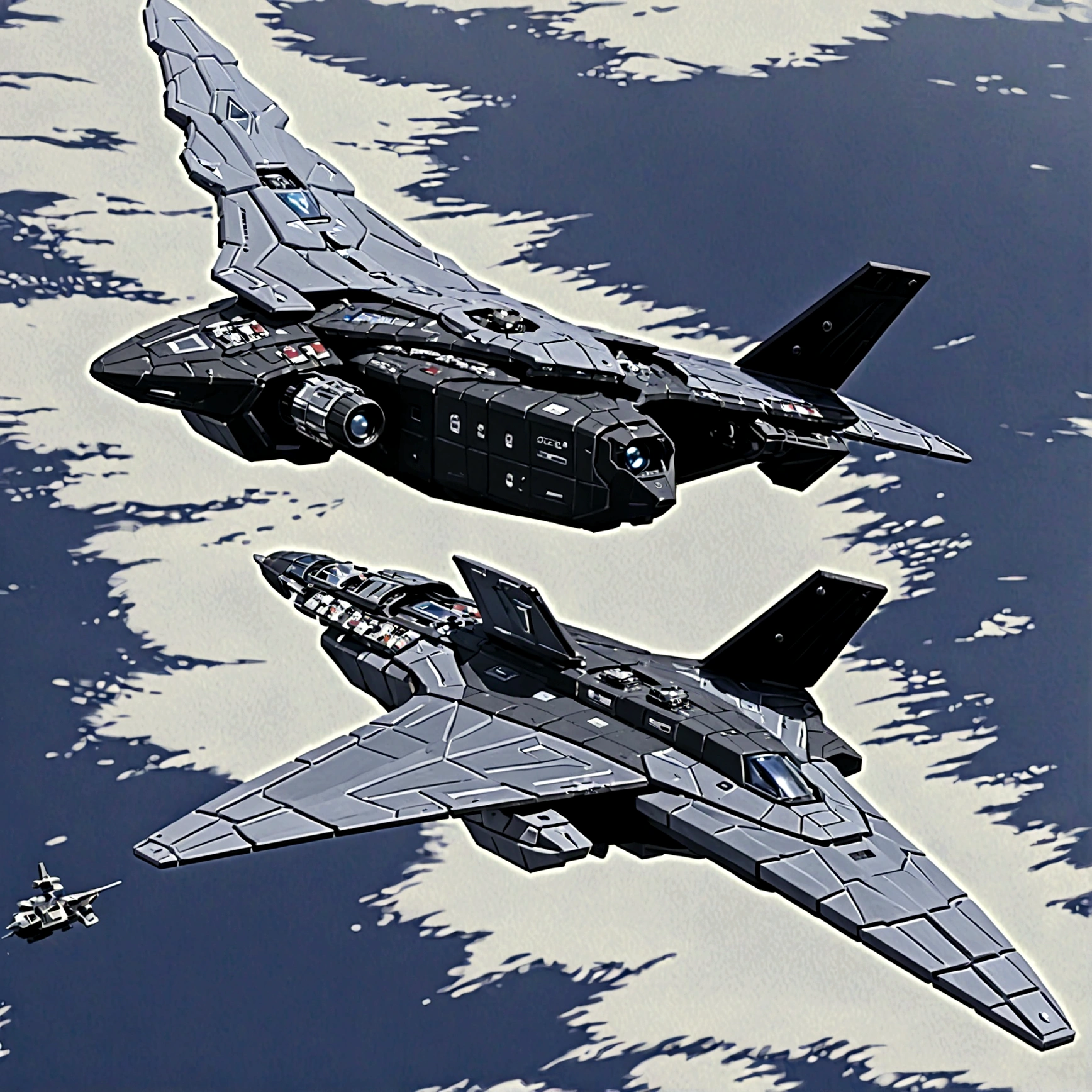 Uma space ship voando sobre uma grande cidade. Alien spacecraft arriving to Earth,  science fiction illustration, science fiction detailed art, In the sky, space ship, naves espaciais In the sky ensolarado.