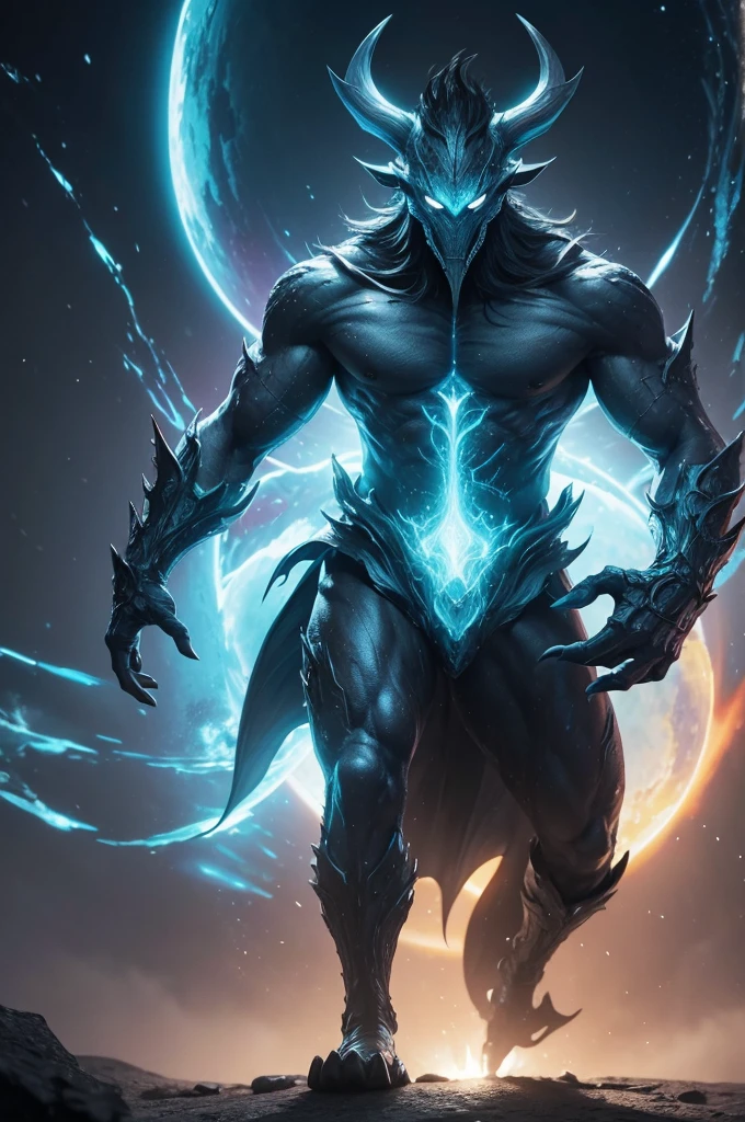 A creature from the mythology of the zero dimension is large and powerful with unique appearances