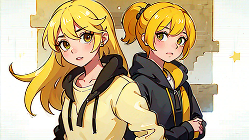 full yellow hair