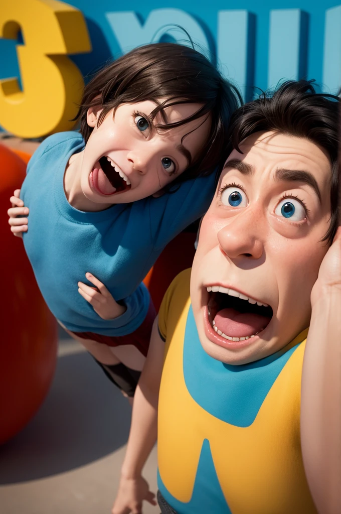 I want a photo of an emotion from the fun pixar film. It&#39;s one with short black hair sending kisses
