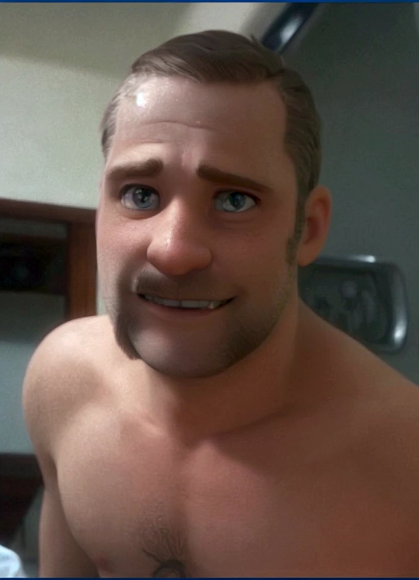 white male,disney pixar style, high qualiy, best qualityer