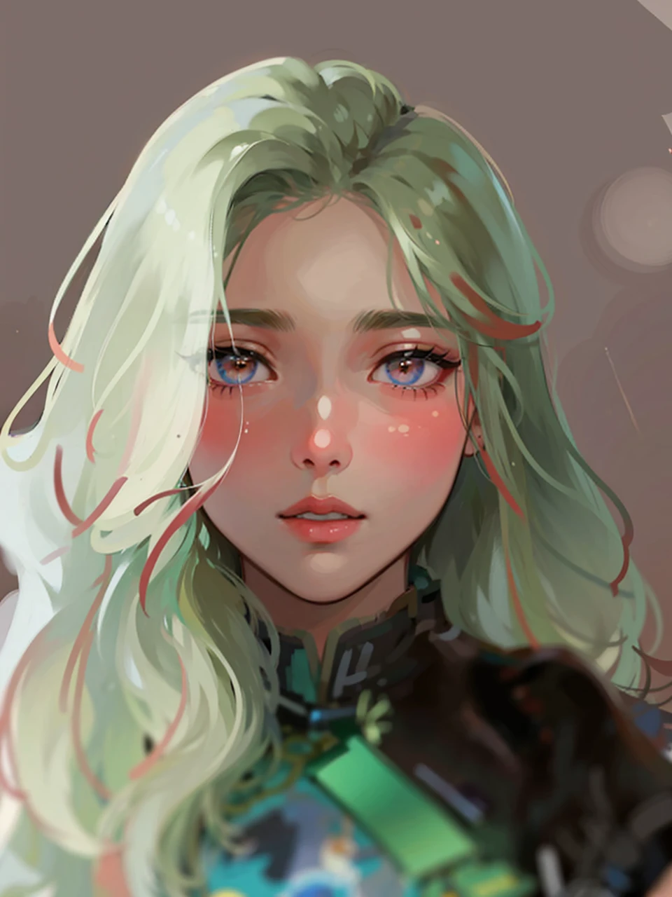 there is a woman that is looking at herself in the mirror, young lovely Korean faces, Soft portrait shot 8 K, Gorgeous young Korean woman, Beautiful young Korean woman, portrait of female korean idol, wan adorable korean face, jaeyeon nam, beautiful Korean women, young cute wan asian face, 8K Artgerm bokeh, cute korean actress