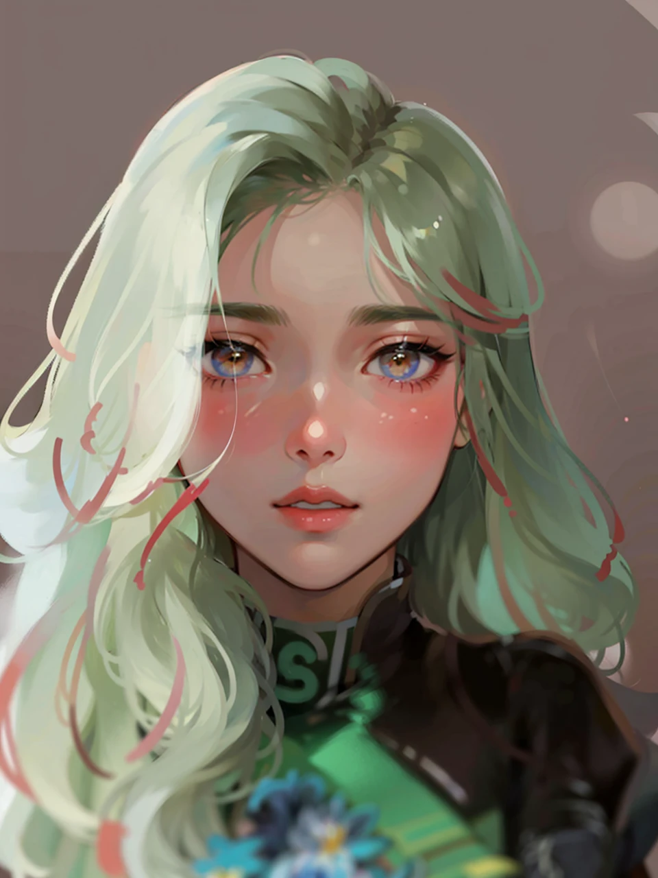 there is a woman that is looking at herself in the mirror, young lovely Korean faces, Soft portrait shot 8 K, Gorgeous young Korean woman, Beautiful young Korean woman, portrait of female korean idol, wan adorable korean face, jaeyeon nam, beautiful Korean women, young cute wan asian face, 8K Artgerm bokeh, cute korean actress