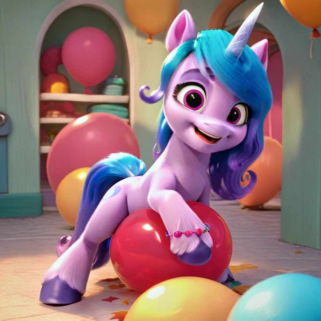 score_9, score_8_up, score_7_up, score_6_up, score_5_up, score_4_up,
female, Izzy Moonbow, solo, looner, nonpop, balloon nonpop, detailed background, party, selfie, fanservice, plot, balloon fetish, balloon support, 3d, hd, 4k, solo,
safe, rating safe,
spread legs, plot, blowing up balloons, balloon blowing, wide hips, arched back, overinflated balloon, tight balloon, necked balloon, translucent balloon, white star print on balloon, balloon inflation, bouncing, squeaking, noisy, loud,
My Little Pony: Make Your Mark, My Little Pony: A New Generation, cinematic, dynamic angle, depth of field, bloom, subsurface scattering