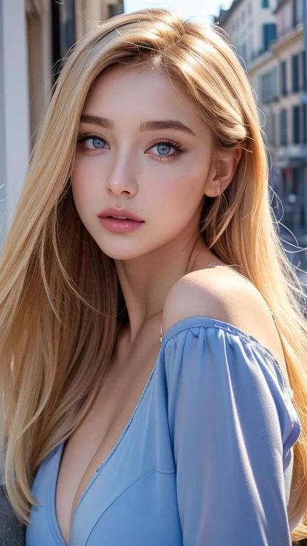 femme italienne, yeux bleus, cheveux blonds et grands yeux, terrasse en hauteur, les yeux, Violet Myers, ohne Maquillage, maquillage naturel,, Visage avec Artgram, dezentes Maquillage, Superbe photo du corps entier, Fission, (beste-Qualit, 8k, 32K, Masterpiece, UHD :1.2), photo d&#39;une femme italienne assez grande, Blond, gros seins, very short hair, mineur, sinple background, gros seins, gros cul, cheveux blonds, very short hair, chandail, debout, pink skirt , very short hair, pink tee shirt ,