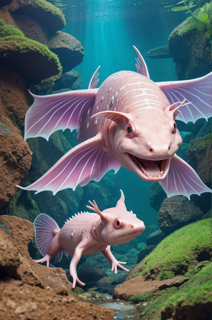 Spawns a mutated anime-style axolotl