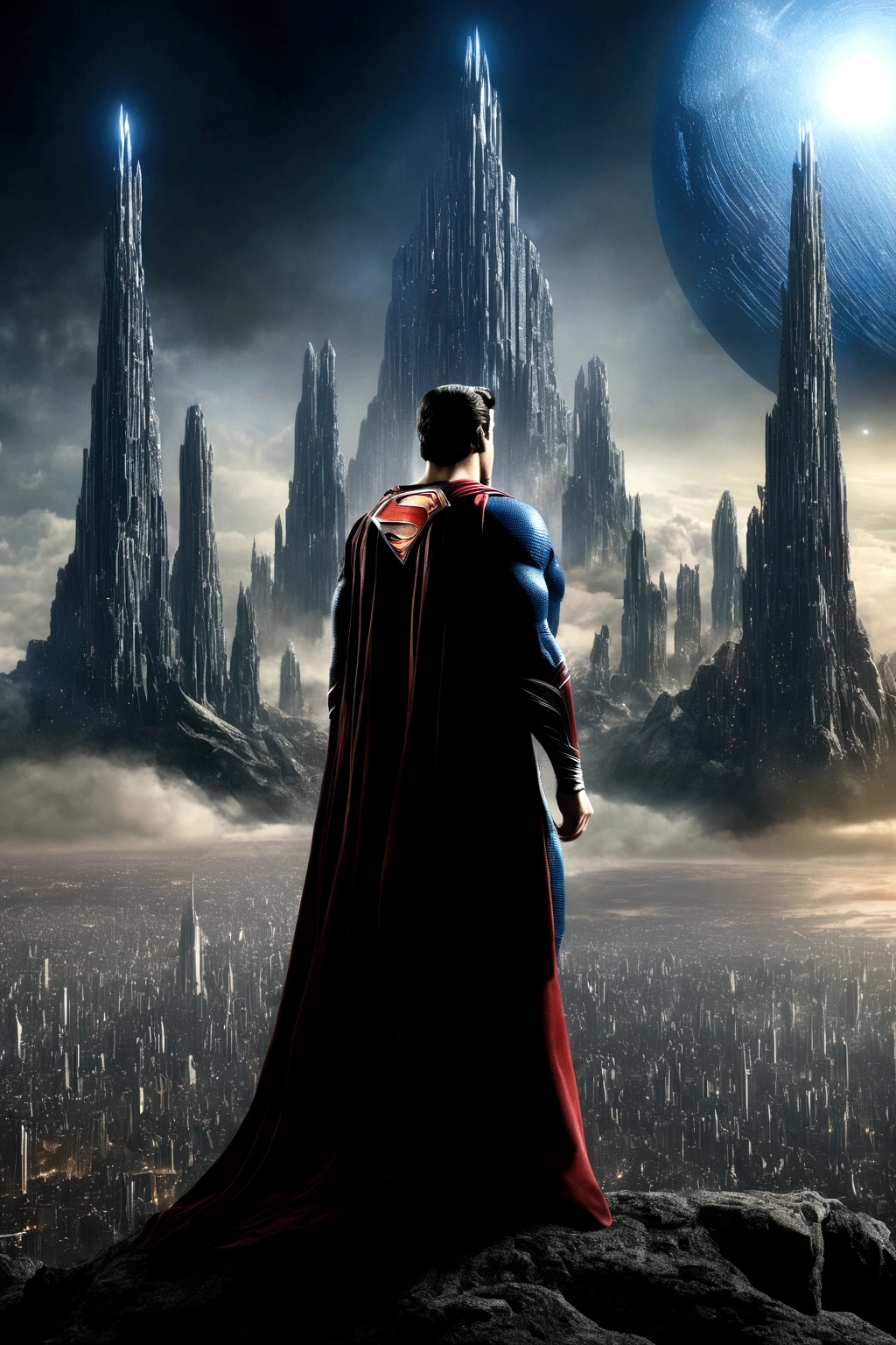 The fictional planet Krypton is an integral part of the Superman mythology, providing the origin story for one of the most iconic superheroes. Here are detailed aspects of Krypton:Location and Environment:Krypton is often depicted as located in a distant galaxy or within the Milky Way, depending on the adaptation.The planet had a diverse ecosystem, with varied landscapes including crystalline structures, cities, and natural terrains.Society and Culture:Kryptonian society was highly advanced, with significant achievements in science, technology, and medicine.It was often portrayed as a highly structured society, sometimes with a caste system or a council of elders that governed the planet.The culture emphasized knowledge, innovation, and sometimes a strict adherence to traditions and laws.Technology:Kryptonian technology was far superior to that of Earth, including advanced spacecraft, artificial intelligence, and energy manipulation.Devices like the Phantom Zone projector, which could banish criminals to an alternate dimension, and the birthing matrix, used for controlled reproduction, are examples of Kryptonian advancements.The planet's cities, like the capital city of Kandor, were often depicted as highly futuristic, with towering structures and advanced transportation systems.Key Figures:Jor-El: Superman's father, a leading scientist who discovered Krypton's impending destruction and sent his son to Earth.Lara Lor-Van: Superman's mother, who assisted Jor-El in the plan to save their son.General Zod: A military leader who, depending on the storyline, is either a defender of Krypton or a villainous figure.Destruction:The planet Krypton met its demise through a catastrophic explosion, usually attributed to natural internal pressures or a chain reaction within its core.The explosion scattered fragments of Krypton across the universe, some becoming the dangerous mineral known as kryptonite.The impending destruction was foreseen by Jor-El, who sent his son, Kal-