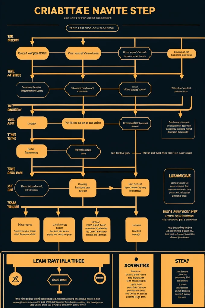 I want you to make a flowchart of the steps to create a logo