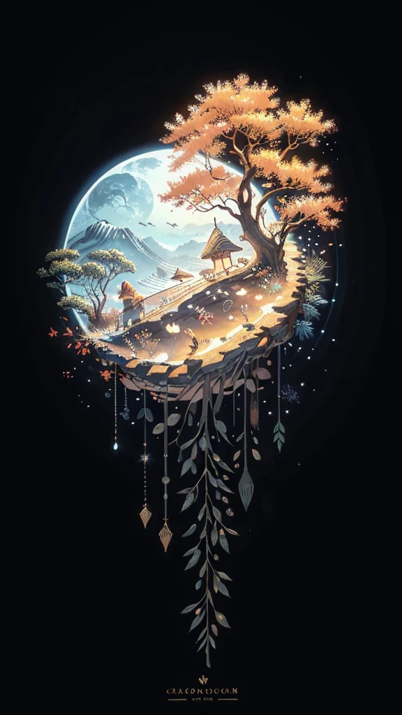 circular tree,four seasons,spring,summer,autumn,winter,leaves,roots,branches,trunk,ornate border,decorative,digital illustration,artwork,movement,time,swirling background,dark background,vibrant colors,natural,life cycle,growth,change,nature,life,peace,harmony,spirituality,symbolism,digital art,illustration,painting,graphic design,art,design,digital media,online art,visual art,fine art,fantasy