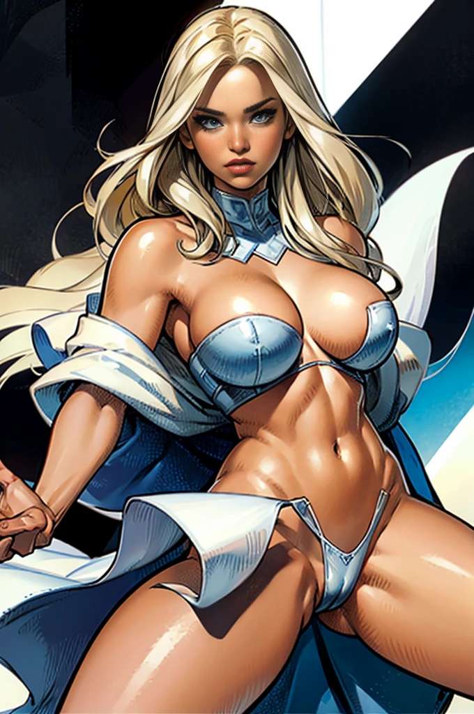 Emma Frost da Marvel Comics, White Queen of the X-Men, sexly, Provocative, sensuous