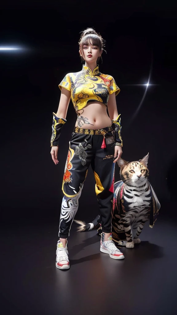 Beautifull full body picture, full body shot hyperdetailed, full body!! maximalist details, in the style of sifu 🔥 😎 🕹️ 👀 :2, highly detailed full body, full body detailed