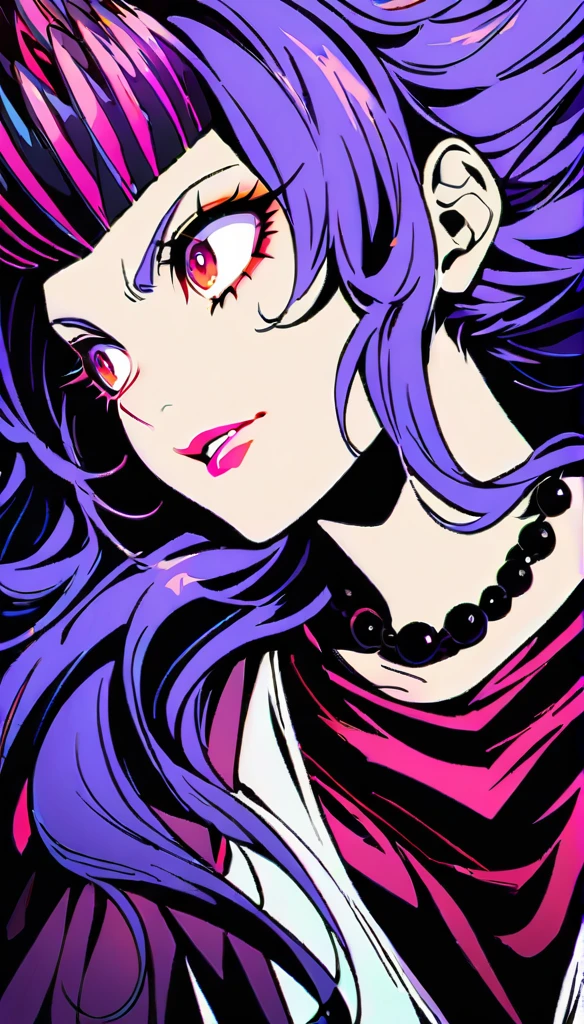(highest quality:1.2,evil lady,cg, Very detailed, High Detail, digital coloring, High Contrast, masterpiece:1.2, ）