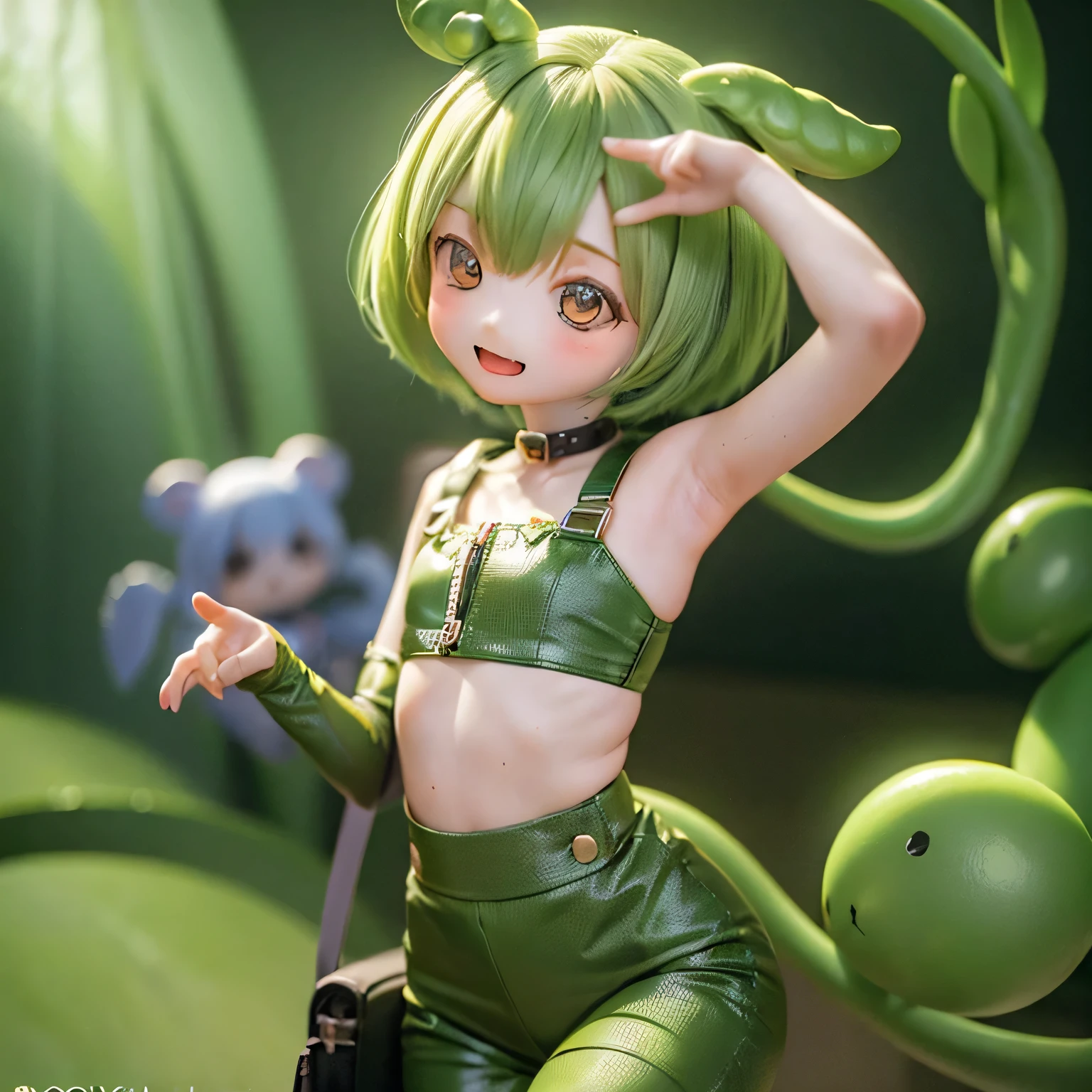 Detailed prompts for generating high quality images using the stable diffusion method are、、、、、、、、:
(((((((a bit)))))))Use Body Shape Lots of Zundamon(child:1.2)(((((chibi)))))
"(((smile))), (Digital Art:1.1, High resolution, masterpiece:1.2), (Bright colors), (Confident expression), ((((a bit)))) letter, (Green Hair), A girl with a distinctive hairstyle and a body like zunda, (Confident expression), ((((a bit)))) letter, (Green Hair), (Green underwear), ((((8. A relaxing space surrounded by greenery))))) Proud face"Walking around the city((((((child)))))