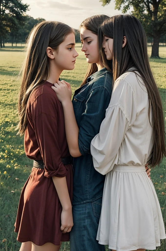 I want to create an image for my novel called Like I Never Imagined, which is about a teenage girl whose parents died and she falls in love with a boy. She has two sisters younger than her and a best friend. 