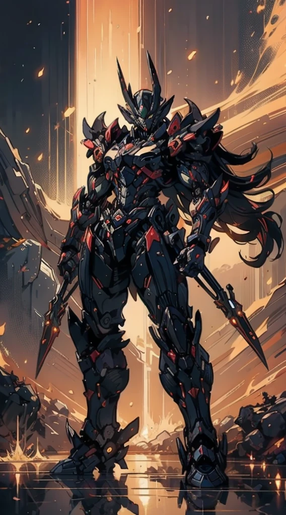 AI based on Transformers prime, Megatron with cherry colored horns with black