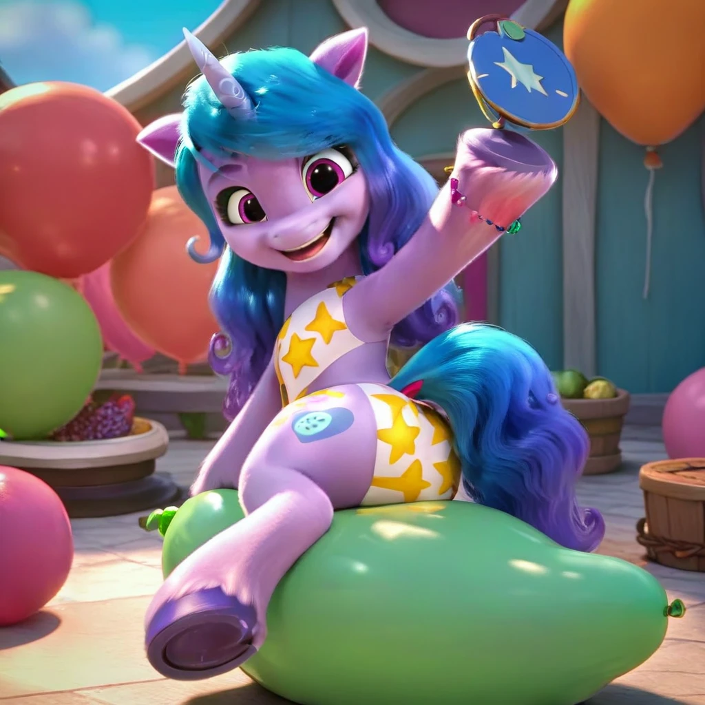score_9, score_8_up, score_7_up, score_6_up, score_5_up, score_4_up,
female, Izzy Moonbow, solo, looner, nonpop, balloon nonpop, detailed background, party, selfie, fanservice, plot, balloon fetish, balloon support, 3d, hd, 4k, solo,
safe, rating safe,
spread legs, plot, blowing up balloons, balloon blowing, wide hips, arched back, overinflated balloon, tight balloon, necked balloon, translucent balloon, white star print on balloon, balloon inflation, bouncing, squeaking, noisy, loud,
My Little Pony: Make Your Mark, My Little Pony: A New Generation, cinematic, dynamic angle, depth of field, bloom, subsurface scattering