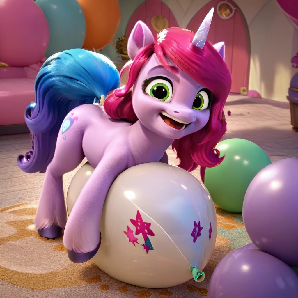 score_9, score_8_up, score_7_up, score_6_up, score_5_up, score_4_up, 
female, Izzy Moonbow, solo, looner, nonpop, balloon nonpop, detailed background, party, selfie, fanservice, plot, balloon fetish, balloon support, 3d, hd, 4k, solo,
safe, rating safe,
spread legs, plot, blowing up balloons, balloon blowing, wide hips, arched back, overinflated balloon, tight balloon, necked balloon, translucent balloon, white star print on balloon, balloon inflation, bouncing, squeaking, noisy, loud,
My Little Pony: Make Your Mark, My Little Pony: A New Generation, cinematic, dynamic angle, depth of field, bloom, subsurface scattering
