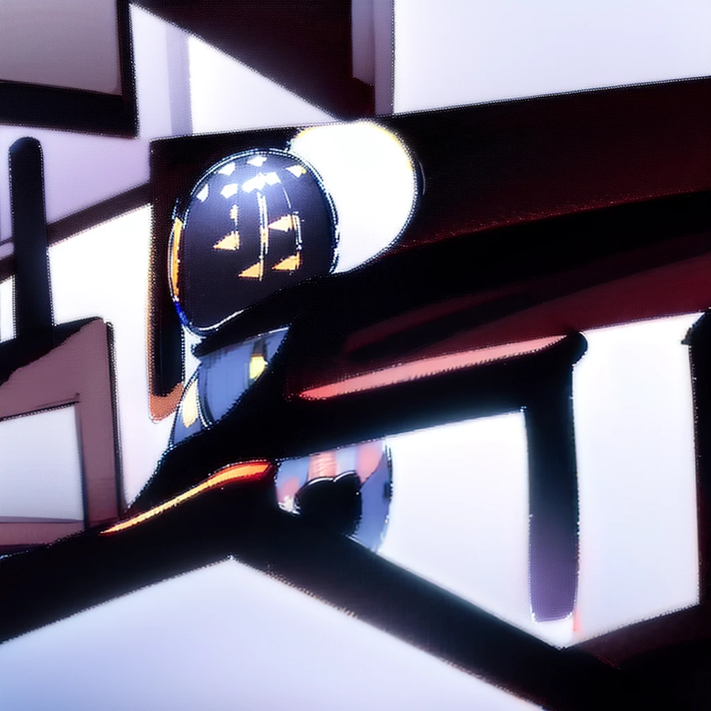 The steampunk look of the spaceship. From the window you can see the alien landscape, Work consoles with electronic devices and screens are lined throughout the space., Full HD