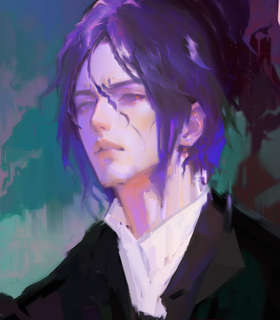 anime - style image of a man with a guitar in his hand, sebastian michaelis, made with anime painter studio, shigenori soejima illustration, zerochan art, formal suit, best hair, detailed render, 2 d anime style, by Shingei, kentaro miura manga art style, in anime style, handsome guy in demon slayer art, trigger anime artstyle, Style by NTY, Dark, colorful, style of sui ishida, tokyo ghoul