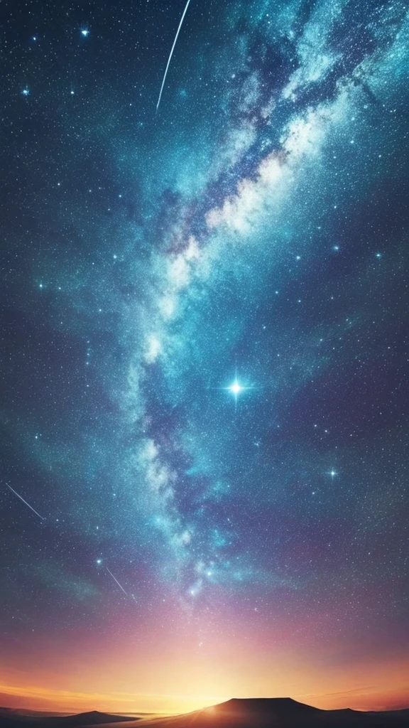 Painting of a night sky with clouds and stars, Concept Art：by Christopher Balaskas, Trending on CGSociety, Space Art, nebula, nebulaの空, Cosmic clouds, Beautiful night sky, dramatic nebulaの空, Space Sky, Bright sky of interstellar storm, Dramatic night sky, Clouds at night, Space Sky, Magnificent clouds and lighting, Atmospheric fantasy sky, 紫nebula