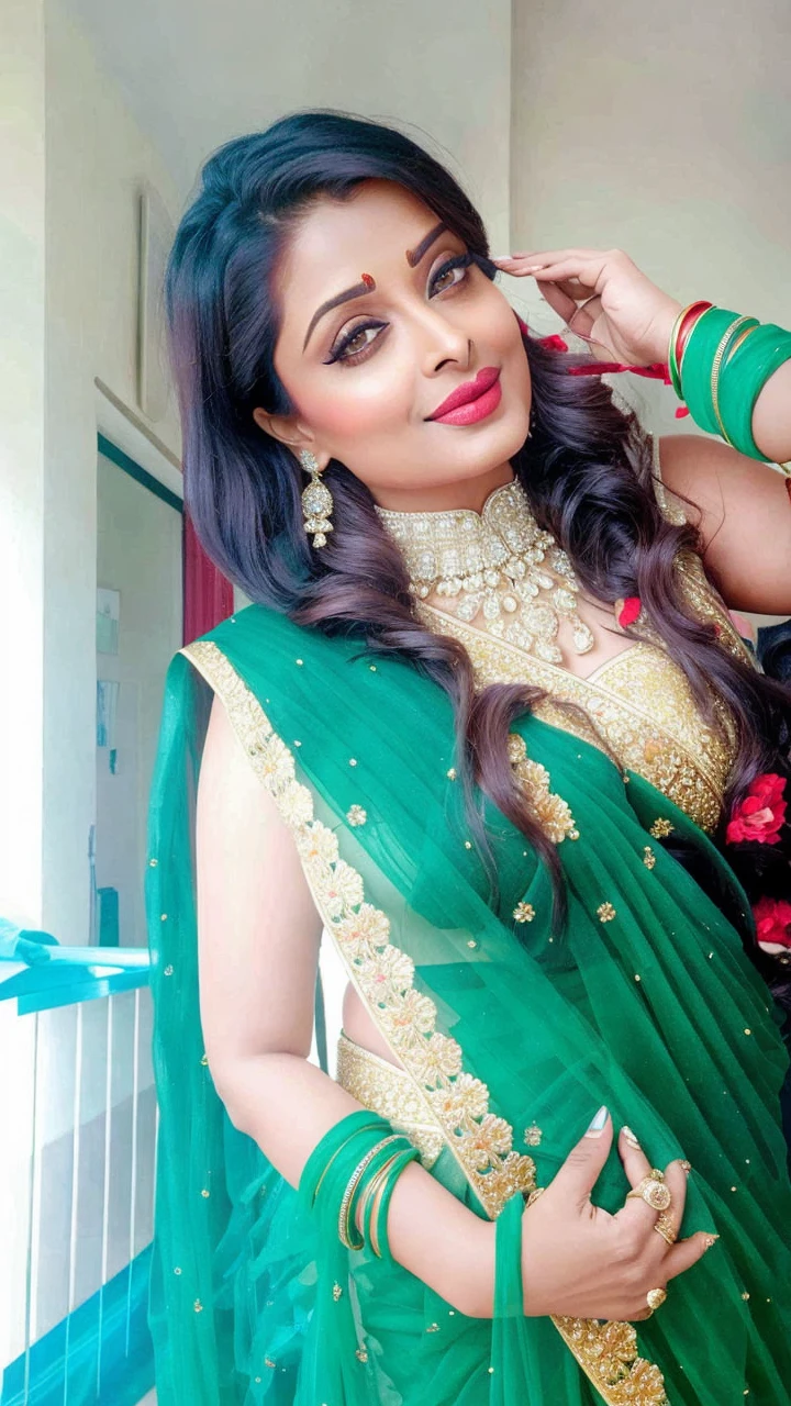 Aishwarya Rai Bachchan in red saree