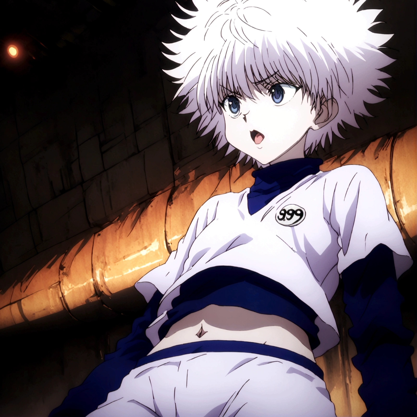 killua ahegao navel