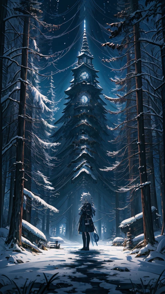 Anime girl with a sword in a snowy forest, Nightcore, Gothic Maiden Anime Girl, from East, Fate-like anime style/Stay Night, 2b, 2b ..., rimuru tempest, Gap Moe Yandere Grimdark, East character, Anime Art, East project, East, Spectacular anime style, Anime Wallpaper