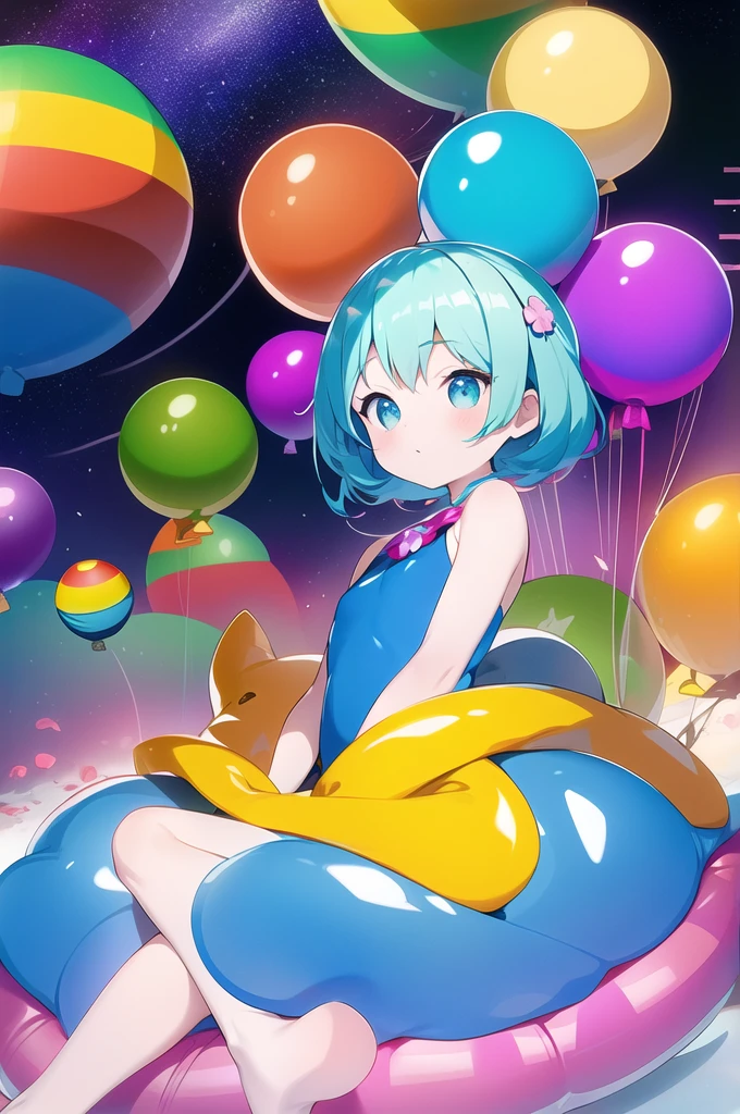 ([balloon:small planets:0.5]:1.4), (small_planets inside of balloon:1.4), (A lot of colorful small_planets:1.35)
(colorful planets, Earth, Floating Petals, big balloon:1.22),
1 Girl, Cute face,
whole body, Sitting, Beautiful eyes in every detail, barefoot, Outfit combinations, goddess, Perfect body, [Browsing Caution:0.88]
(Sitting on ice_planet:1.22)
(A lot of [Floating blue butterfly:floating ice:0.4]:1.22)
(Detailed light), (Very delicate and beautiful), Volumetric Light, Best Shadow,Cinema Lighting, Depth of written boundary, Dynamic Angle, Oily skin,