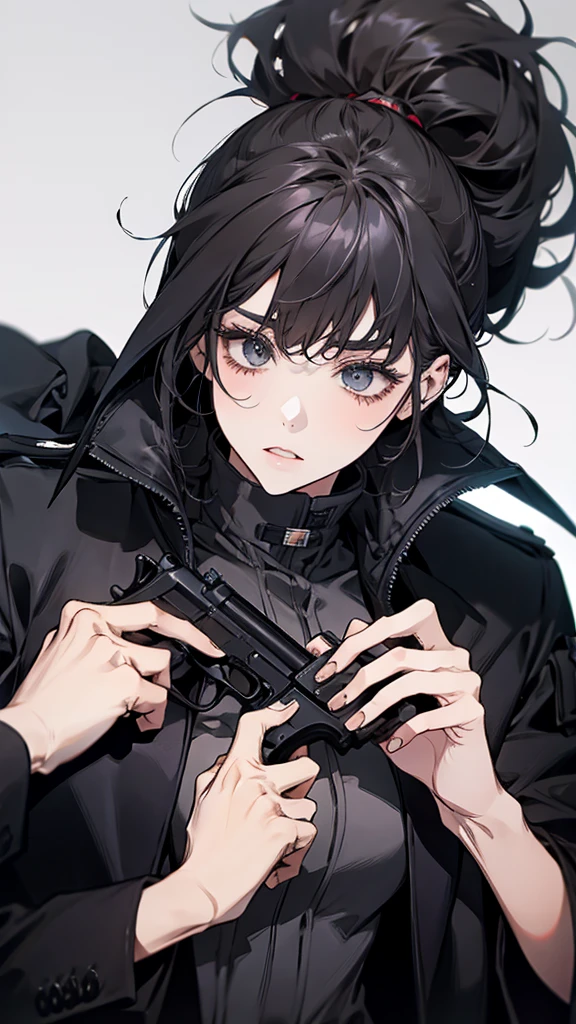 With a gun、Woman wearing a black jacket, from Girls&#39; Frontline, Girls&#39; Frontline style, Fine details. Girls&#39; Frontline, Girls&#39; Frontline cg, From Arknights, Girls&#39; Frontline, Automated Kidney, Girls&#39; Frontline universe, Amazing anime 8k, 2b nier automata, m4 sopmod ii Girls&#39; Frontline, Best anime 4k konachan wallpaper, 2b
