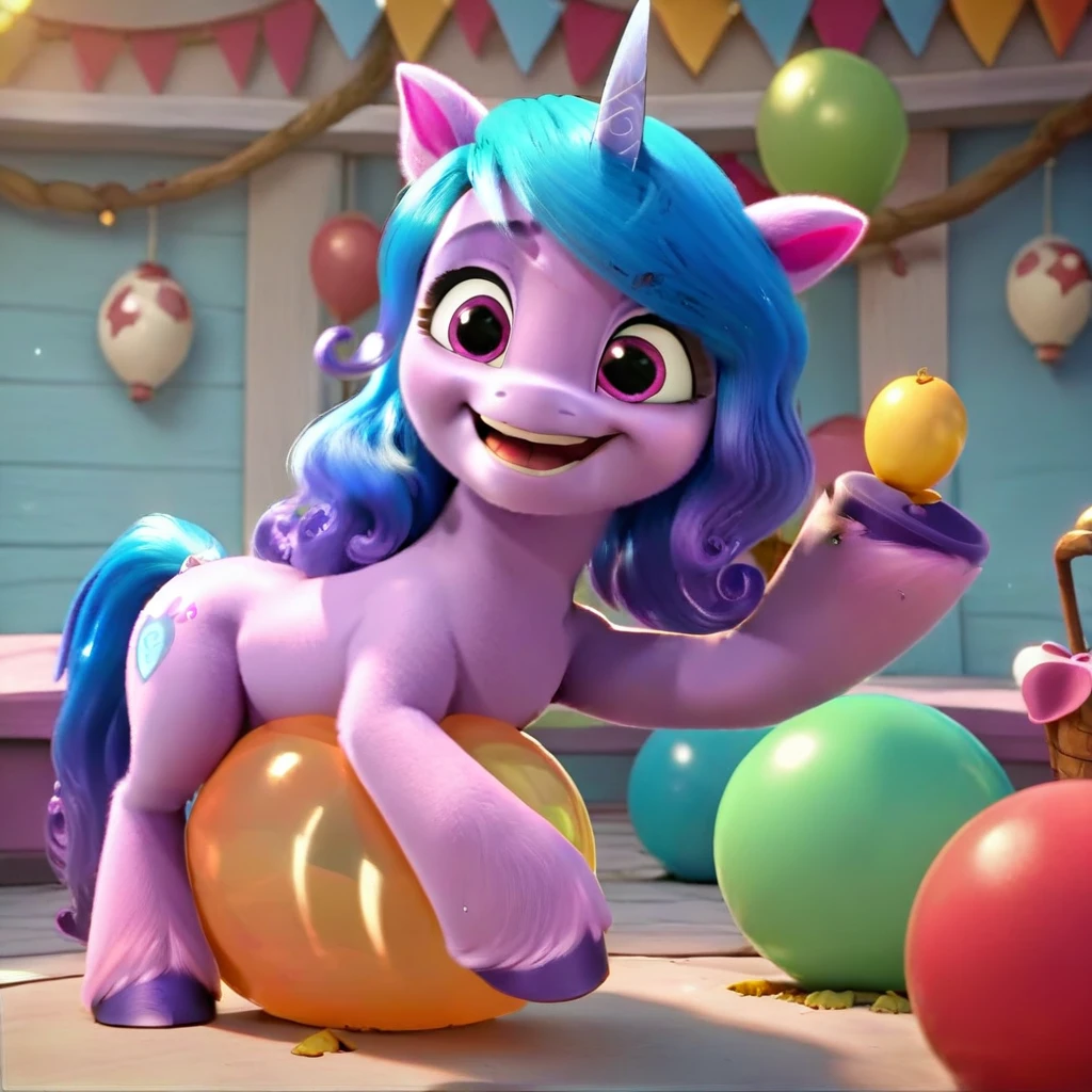 score_9, score_8_up, score_7_up, score_6_up, score_5_up, score_4_up,
female, Izzy Moonbow, solo, looner, nonpop, balloon nonpop, detailed background, party, selfie, fanservice, plot, balloon fetish, balloon support, 3d, hd, 4k, solo,
safe, rating safe,
spread legs, plot, blowing up balloons, balloon blowing, wide hips, arched back, overinflated balloon, tight balloon, necked balloon, translucent balloon, white star print on balloon, balloon inflation, bouncing, squeaking, noisy, loud,
My Little Pony: Make Your Mark, My Little Pony: A New Generation, cinematic, dynamic angle, depth of field, bloom, subsurface scattering