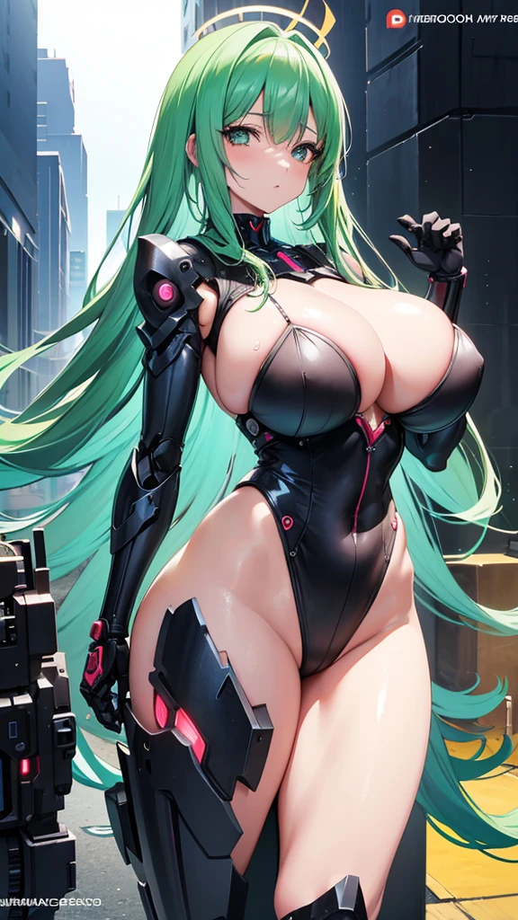 garota de anime with big breasts e cabelo laranja  posando nua, thick, Oppai, breasts big!, Covered breasts and SFW, Oppai proportions, breasts big!!, seductive anime girl, sfw huge breasts, scales covering her chest, commission for high resolution, (sfw) safe for work, with big breasts, cyberpunk oppai, biomechanical Oppai