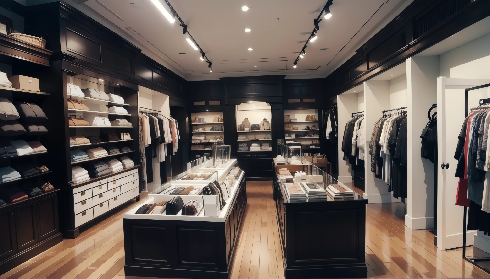 Photo image of the interior of a fashionable interior goods store