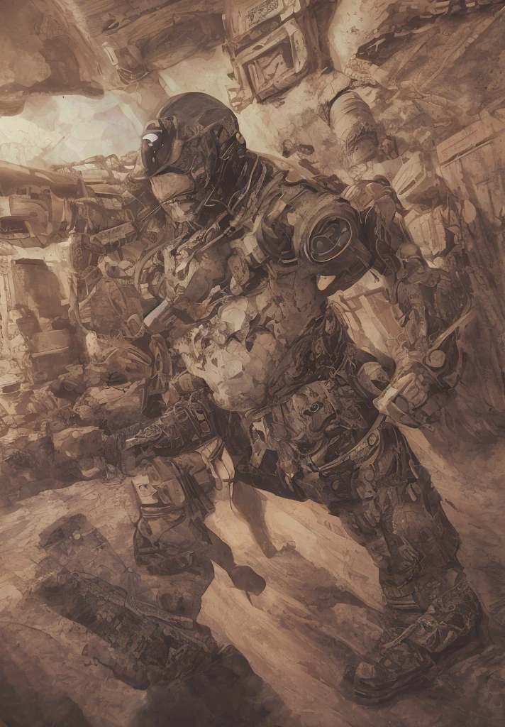(full body, (dynamic pose), action pose), (rim lighting, studio lighting, distant moon light, night, bloom), (cinematic, best quality, masterpiece, ultra HD textures, highly detailed, hyper realistic, intricate detail, 8K, photorealistic, concept art, matte painting, Autodesk Maya, vray render, ray tracing, hdr), (dslr, full frame, 16mm focal length, f/8 aperture, dynamic perspective, dynamic angle, golden ratio, wide photography, wide field of view, deep depth of field, zoom out) techwear, urbansamurai 3d, realistic cyborg in a cyberhelmet head Tanabata Hikoboshi, a man wearing a blue kimono and white shoes