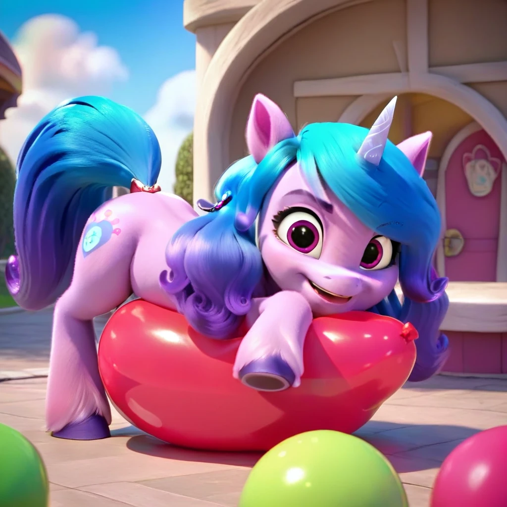 score_9, score_8_up, score_7_up, score_6_up, score_5_up, score_4_up, 
female, Izzy Moonbow, solo, looner, nonpop, balloon nonpop, detailed background, party, selfie, fanservice, plot, balloon fetish, balloon support, 3d, hd, 4k, solo,
safe, rating safe,
spread legs, plot, blowing up balloons, balloon blowing, wide hips, arched back, overinflated balloon, tight balloon, necked balloon, translucent balloon, white star print on balloon, balloon inflation, bouncing, squeaking, noisy, loud,
My Little Pony: Make Your Mark, My Little Pony: A New Generation, cinematic, dynamic angle, depth of field, bloom, subsurface scattering