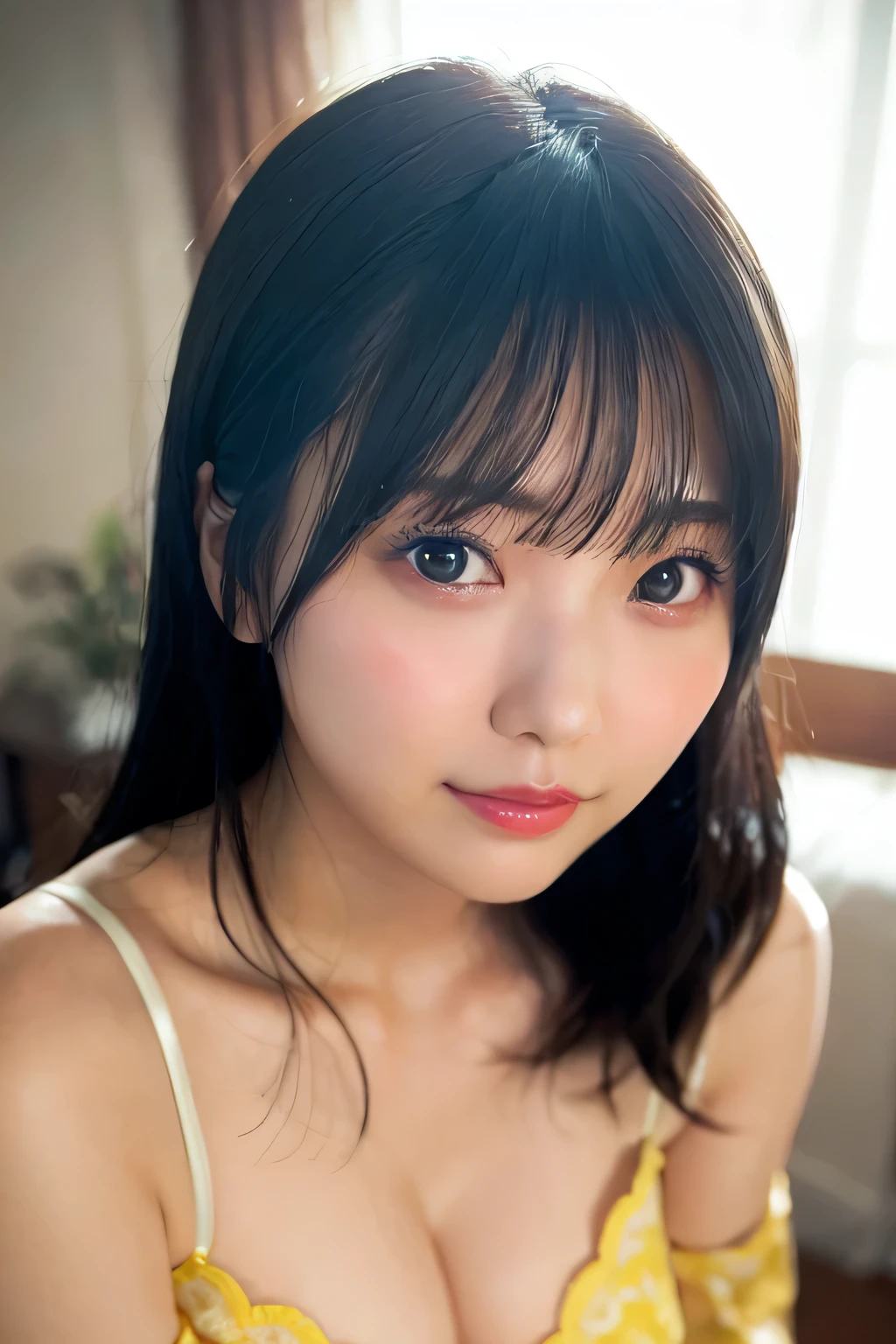 (Highest quality:1.28K, Sharp focus, masterpiece: 1.2, Natural light, Highly detailed CG, beautiful girl:1.2, reality, Detailed facial textures, Realistic Skin, Beautiful Makeup, Octane Rendering, grow, fine bangs)), (Depth of written boundary), Bokeh Background, smile, A detailed two-tone bob hair in vibrant brown and silver, Cowboy Shot, Her embarrassed expression as she begs for sex is cute、Beautiful, sculpted figure、Moistened skin with lotion、Highest quality, Super detailed, cute, Childish expression, Lovely, She looks at me with a sexy expression that says she wants to be held.、, Very sexy face), She has very beautiful big eyes, Very beautiful skin, Very beautiful long eyelashes, Very beautiful lips, Hairy pubic hair、Pubic hair is coarse、Sweaty、Temptation Pose、Tears and confusion、For plump, moisturized skin、Her plump thighs are revealed、Small bust、Completely naked, Bob Hair