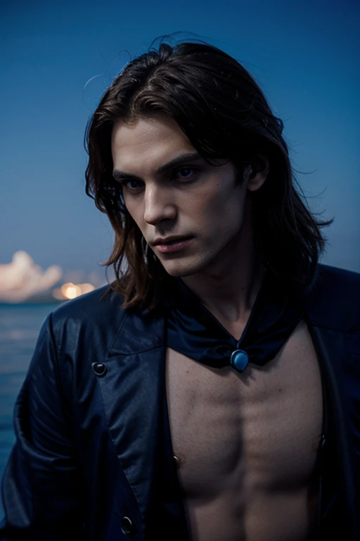 Lestat the vampire with blue horizon
