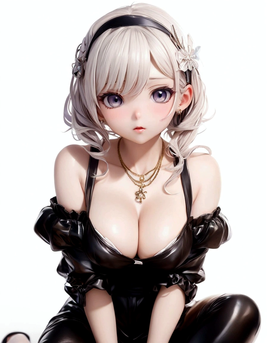 Anime girl sitting on the floor with hands on knees and making loud hissing, Guvez, seductive anime girl, Guvez on pixiv artstation, Guvez on artstation pixiv, Wear clothes, Beautiful charming anime woman, beautiful anime girl, artwork in the style of Guvez, Guvez masterpiece