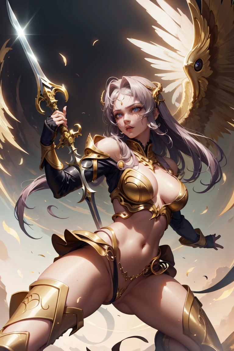 golden swordsman angel, sexly