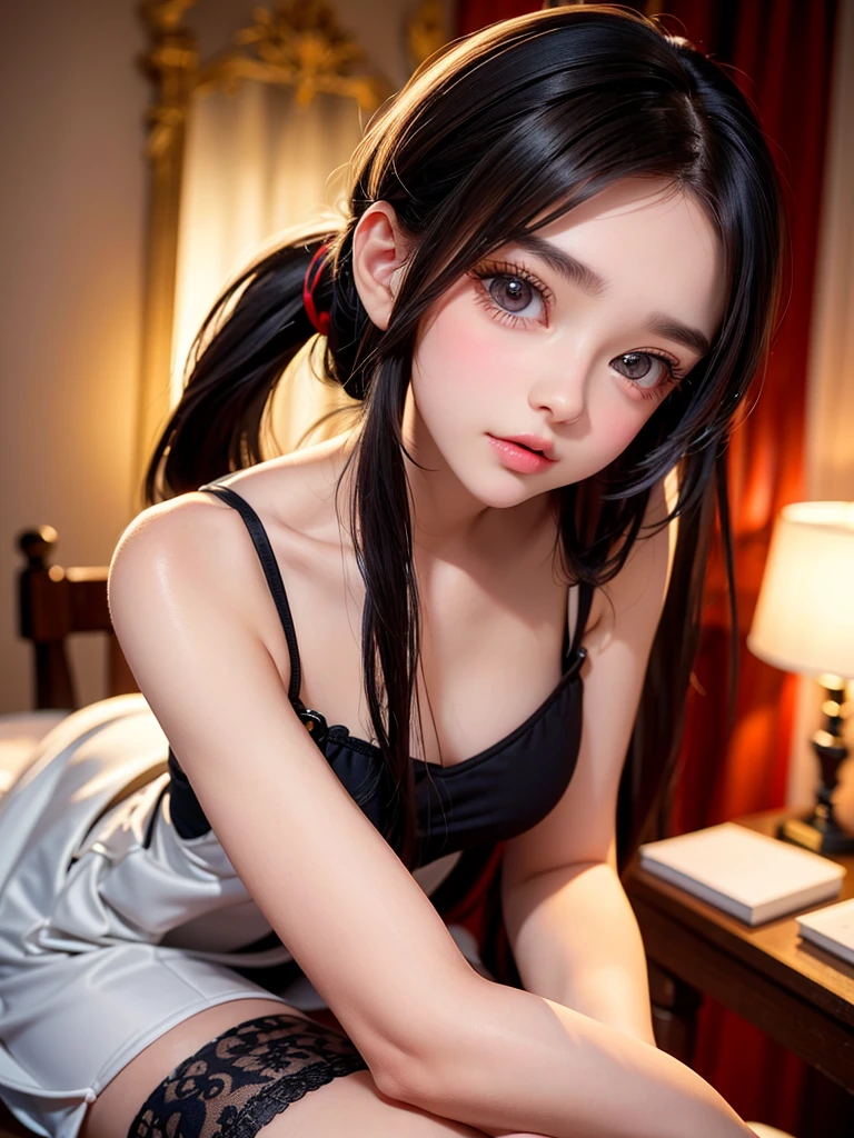 （（（Female teacher lying on bed）））v6， （v6，））， Sleep naked， Visible nipple， top-notch， hyper HD， RAW photography， Realism 1.25）， （bright lip gloss， long eyelasher， lisses） Face， Bright Skin， naturalshadow， Wide light， Wide light， Wide light， depth of fields， strong colors， subtle caustics： 0.8）， The lower body is slender， （hoang lap、A high resolution、hyper-detailing）、sexyposture，full bodyesbian，blond hairbl