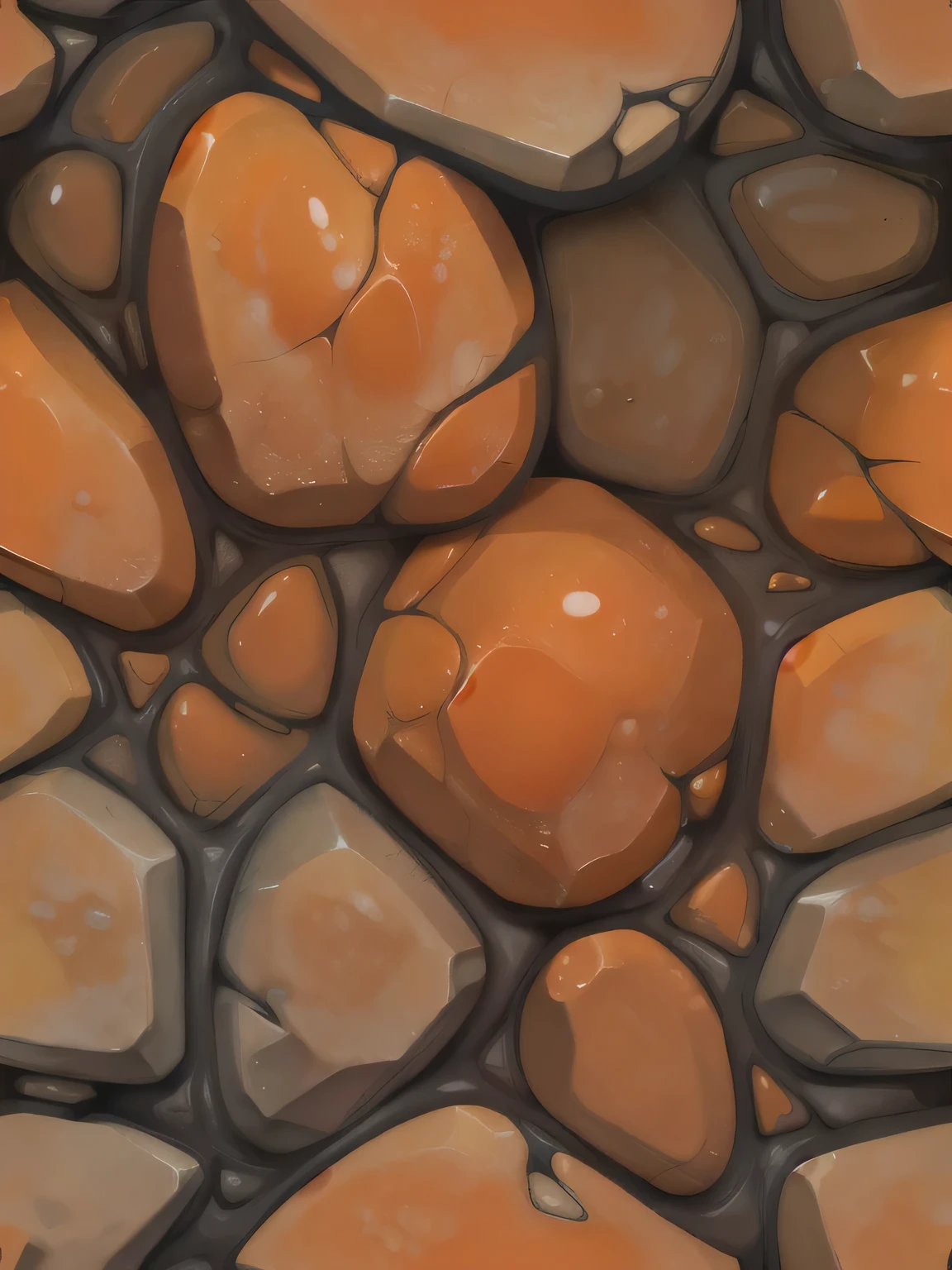 wowtexture of orange liquid on damaged stone wall, seamless 