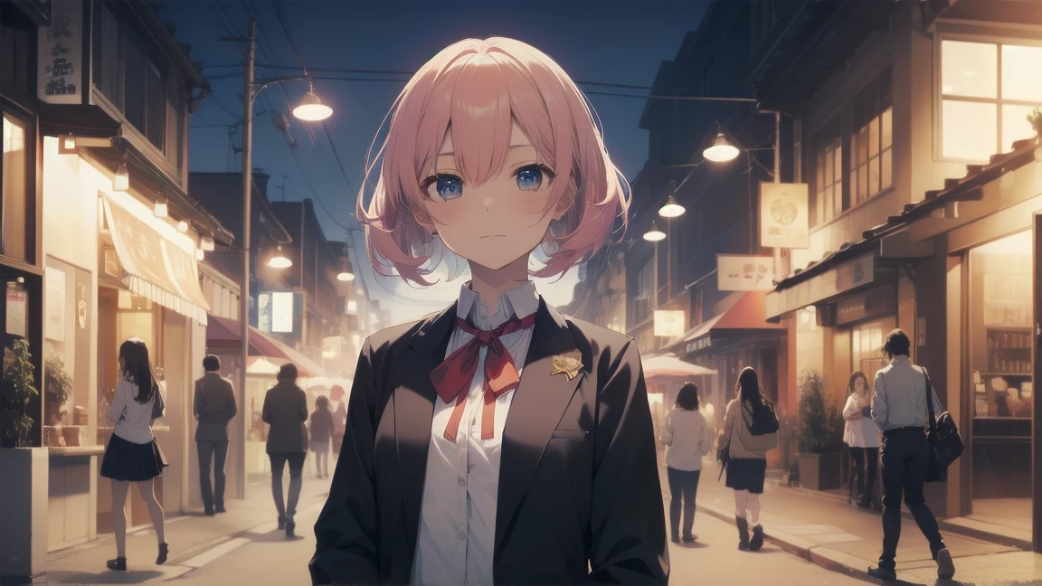 Pink haired girl、Women５About、Full body angle、The God of Art Unleashes Incredible Quality, Very detailed, High resolution, Anime Moe Art Style, Best Anime 8K Konachan Wallpaper, pixiv Contest Winner, Perfect Anatomy, break, (眠そうにalone学校へ歩いていく女の子を描いてください. )break,One Girl, (alone,Little Woman, Cute face, 13 years old:1.3),Complete limbs, Full Finger,, The charm of an immature body, (very_short hair), Shortcuts, Van, Flat Chest, Small Ass, Between the legs,, Beautiful attention to detail, Well-proportioned iris and pupil, Expressive eyes, High resolutionの詳細な髪, Neck ribbon, shirt, collared shirt, skirt, pleated skirt, , (Detailed lighting), (Detailed Background), School Area. break,Very detailed肌, Best cinematic lighting powered by famous Artist, 8K,Beauty Illustration,Photoshop_(Moderate),Absurd Hi-Res,超High resolution,Textured skin,break,((Artist:Fujiyama)), Artist:Fujichoko,Artist:Yamamoto_Soichiro,Artist:rooster、Pink haired girl
