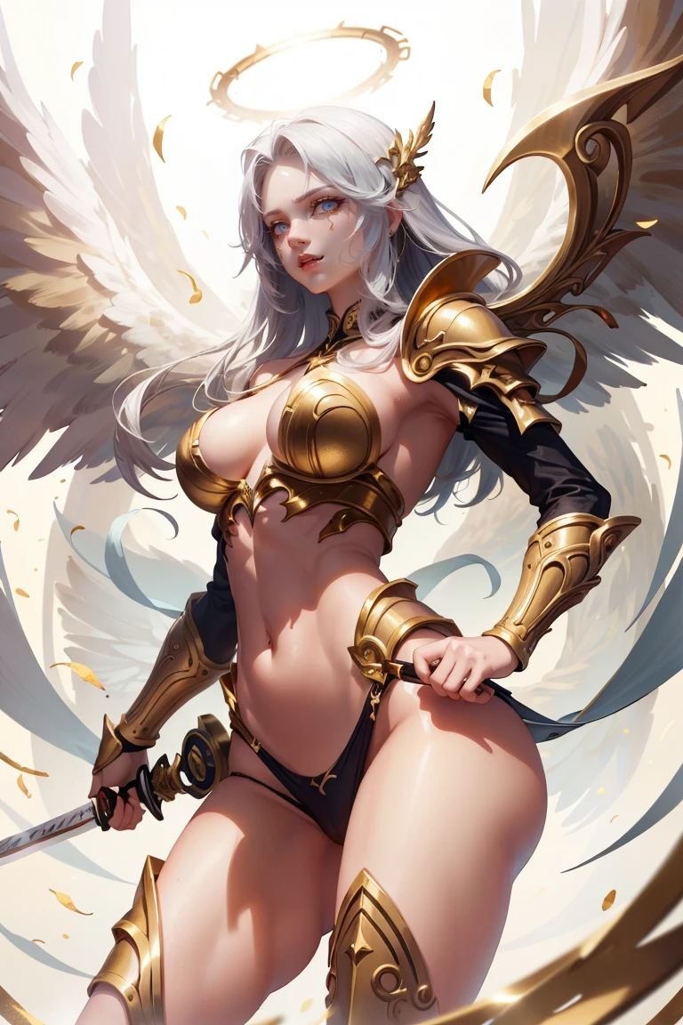 golden swordsman angel, sexly