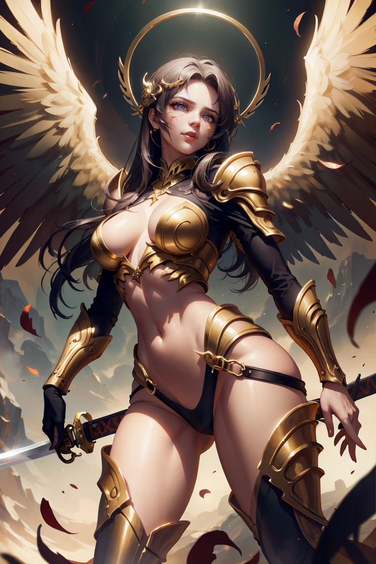 golden swordsman angel, sexly
