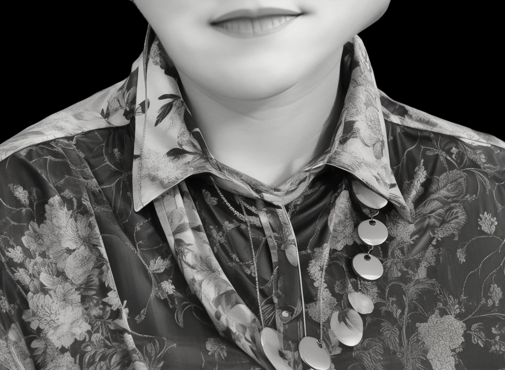 blouse, necklace,