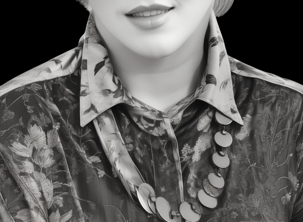 blouse, necklace,