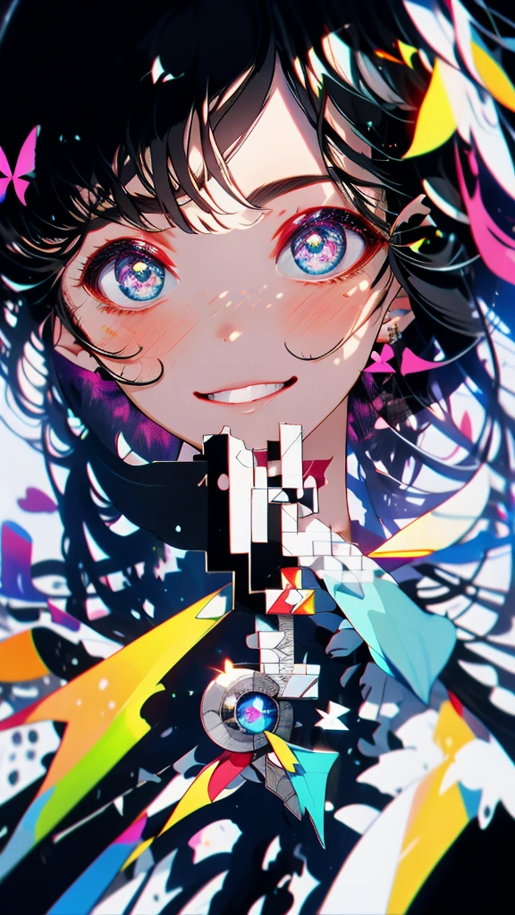 Black Hair, bangs, curtained hair, crossed bangs, Long Hair, Messy Hair, ponytail, とてもLong Hair, Black Hair, bangs, curtained hair, crossed bangs, Long Hair, Messy Hair, ponytail, とてもLong Hair, Big Hair, (()), Hair Ears, Tying up hair, Hair flap, widow peak, headgear, Hair Ribbon, Hairpin, Hair Pod, 白いHair Ribbon, Mole under the eye, Raise your eyebrows, eyeball, Wicked Smile, crazy, shy, Frowning, Juru, dark (Performance), Captivating smile, Anime Big Tits, Minimalism, Anime Style, Anime Big Tits, Minimalism, Anime Style, viewing angle, ((Photograph the whole body)), Hyper HD, retina, masterpiece, Accurate, Textured skin, Super detailed, high quality, Attention to detail, Awards, 最high quality, High resolution, 16K, Hyper HD, retina, masterpiece, Accurate, Textured skin, Super detailed, high quality, Attention to detail, Awards, 最high quality, High resolution, 16K((Beautiful yukata))((Old cityscape background))