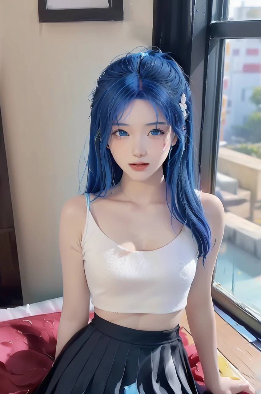 (Pink Fashion T-shirt:1.9),(Colorful hair: 1.8), (all the colours of the rainbow: 1.8),(((((vertical painting:1.6))), (painting:1.6),front, comics, illustrations, paintings, large eyes, crystal clear eyes,( rainbow color gradient high ponytail:1.7), exquisite makeup, closed mouth,(Small Fresh: 1.5),(Wipe Chest: 1.6) ,long eyelashes, white off shoulder T-shirt, White Shoulder Shirt,looking at the audience, large watery eyes, (rainbow colored hair:1.6), color splash, (solo:1.8), color splash, color explosion, thick paint style, messy lines, ((shining)),(colorful), (colorful), (colorful), colorful, Thick Paint Style, (Splash) (Color Splash), Vertical Painting, Upper Body, Paint Splash, Acrylic Pigment, Gradient, Paint, Highest Image Quality, Highest Quality, Masterpiece, Solo, Depth of Field, Face Paint, colorful clothes, (Elegant: 1.2), gorgeous,long hair, wind, (Elegant: 1.3), (Petals: 1.4),(((masterpiece))),(((best quality))),((ultra-detailed)),(illustration),(dynamic angle),((floating)),(paint),((disheveled hair)),(solo),(1girl) , (((detailed anima face))),((beautiful detailed face)),collar,bare shoulders,white hair, ((colorful hair)),((streaked hair)),beautiful detailed eyes,(Gradient blue color eyes),(((colorful light blue eyes))),(((colorful background))),(((high saturation))),(((surrounded by colorful splashes))),