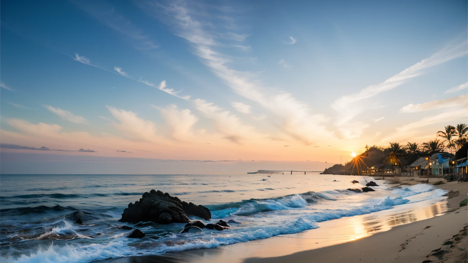 Magical Beach, A beach full of pastel colored heart shaped stones、Breathtaking colors, Sunrise colors, Beautiful beaches, Colorful scenes, HDR Color, Beautiful iPhone Wallpapers, Calm and bright colors, Awesome Screensaver, Sea view, HDR photo