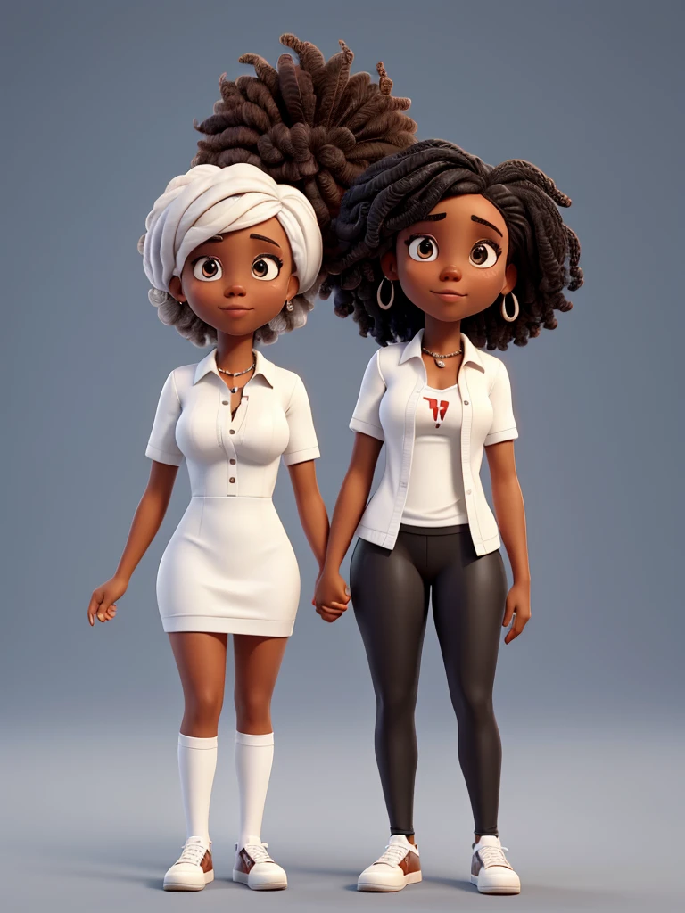 Hetero couple black woman man white skin