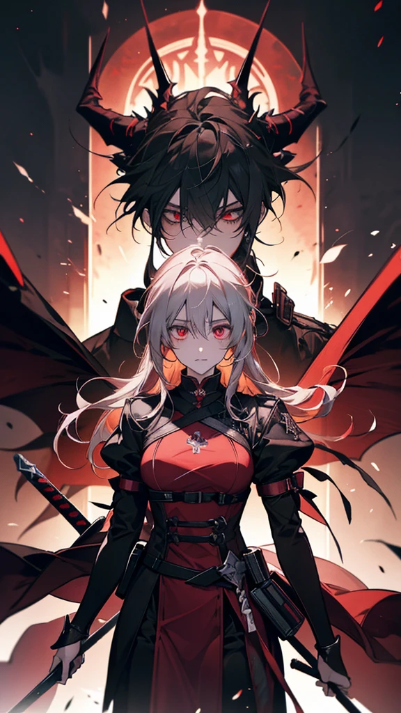 With red wings、Anime girl with a sword in her hand, 2b, 2b ..., Devil Anime Girl, Nightcore, From Arknights, epic anime fantasy, Gothic Maiden Anime Girl, Spectacular artwork of anime, Gapmoe Yandere Grimdark, Hell demon with wings, Anime Wallpaper, Spectacular anime style, hd Anime Wallpaper, With glowing red eyes and devil wings on back